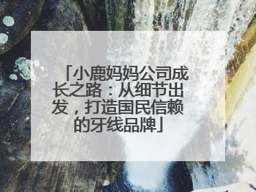 小鹿妈妈公司成长之路：从细节出发，打造国民信赖的牙线品牌