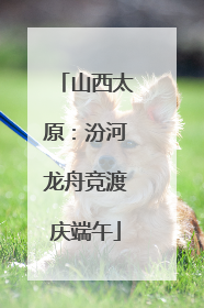 山西太原：汾河龙舟竞渡庆端午