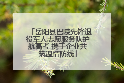 岳阳县巴陵先锋退役军人志愿服务队护航高考 携手企业共筑温情防线