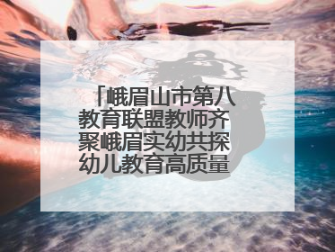 峨眉山市第八教育联盟教师齐聚峨眉实幼共探幼儿教育高质量发展新路径