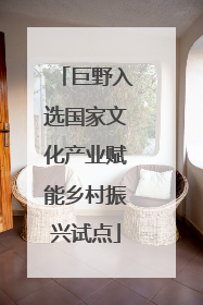 巨野入选国家文化产业赋能乡村振兴试点