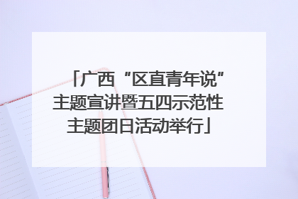 广西“区直青年说”主题宣讲暨五四示范性主题团日活动举行