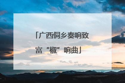 广西侗乡奏响致富“椒”响曲