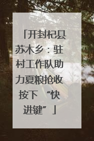 开封杞县苏木乡：驻村工作队助力夏粮抢收按下 “快进键”