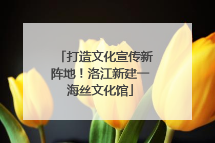 打造文化宣传新阵地！洛江新建一海丝文化馆