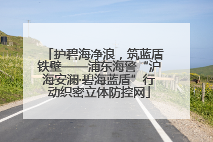 护碧海净浪，筑蓝盾铁壁——浦东海警“沪海安澜·碧海蓝盾”行动织密立体防控网