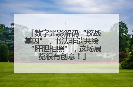 数字光影解码“统战基因”，书法非遗共绘“肝胆相照”，这场展览很有创意！