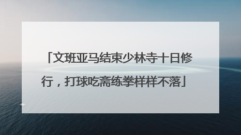 文班亚马结束少林寺十日修行，打球吃斋练拳样样不落