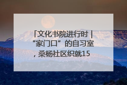 文化书院进行时｜“家门口”的自习室，桑杨社区织就15分钟学习生活圈