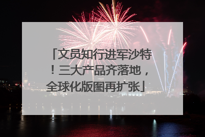 文员知行进军沙特！三大产品齐落地，全球化版图再扩张