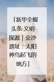 新华全媒头条·文明探源｜金沙遗址：太阳神鸟起飞的地方