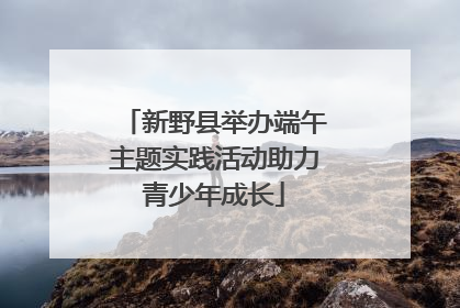 新野县举办端午主题实践活动助力青少年成长