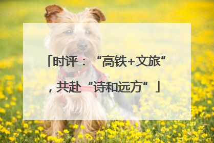 时评：“高铁+文旅”，共赴“诗和远方”