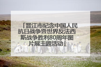 晋江市纪念中国人民抗日战争暨世界反法西斯战争胜利80周年图片展主题活动