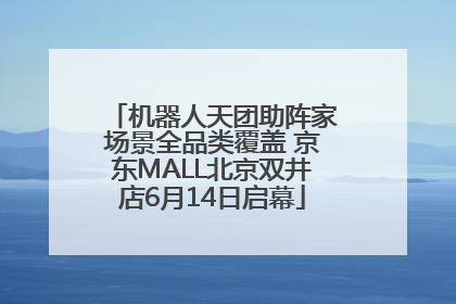 机器人天团助阵家场景全品类覆盖 京东MALL北京双井店6月14日启幕