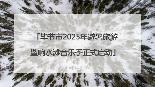 毕节市2025年避暑旅游暨响水滩音乐季正式启动