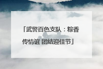 武警百色支队：粽香传情谊 团结迎佳节