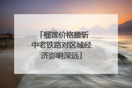 榴莲价格腰斩 中老铁路对区域经济影响深远
