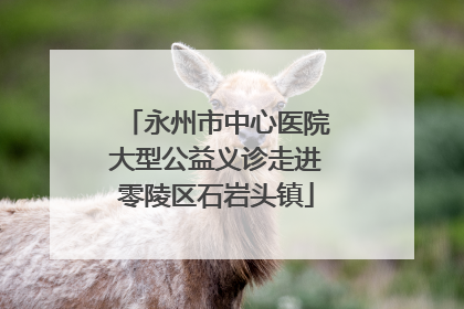 永州市中心医院大型公益义诊走进零陵区石岩头镇