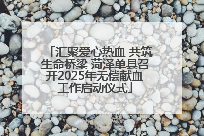 汇聚爱心热血 共筑生命桥梁 菏泽单县召开2025年无偿献血工作启动仪式