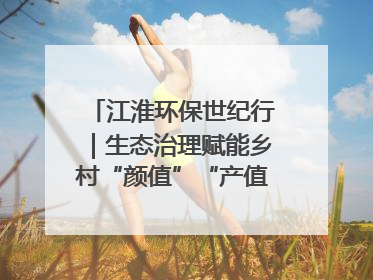 江淮环保世纪行｜生态治理赋能乡村“颜值”“产值”双提升