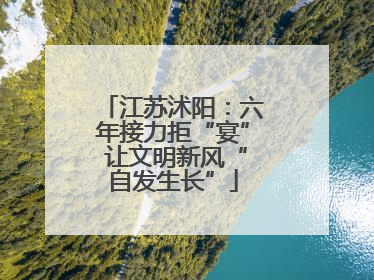 江苏沭阳：六年接力拒“宴” 让文明新风“自发生长”