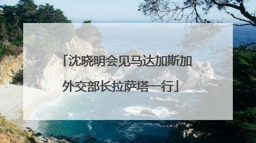 沈晓明会见马达加斯加外交部长拉萨塔一行