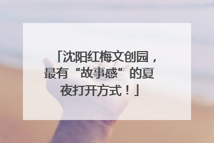 沈阳红梅文创园，最有“故事感”的夏夜打开方式！