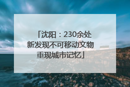 沈阳：230余处新发现不可移动文物重现城市记忆