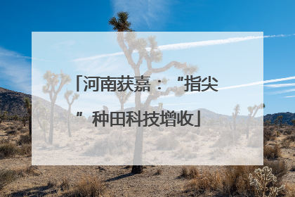 河南获嘉：“指尖”种田科技增收