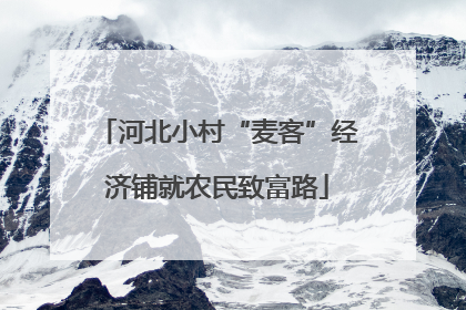 河北小村“麦客”经济铺就农民致富路