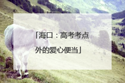 海口：高考考点外的爱心便当