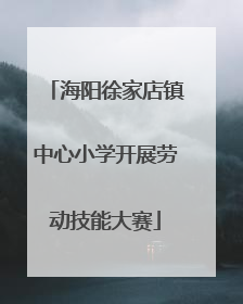 海阳徐家店镇中心小学开展劳动技能大赛