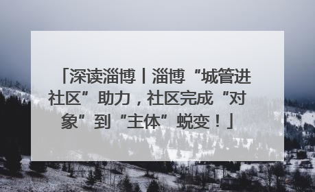 深读淄博丨淄博“城管进社区”助力，社区完成“对象”到“主体”蜕变！