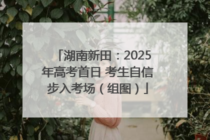 湖南新田：2025年高考首日 考生自信步入考场（组图）