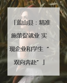 蓝山县：精准施策促就业 实现企业和学生“双向奔赴”