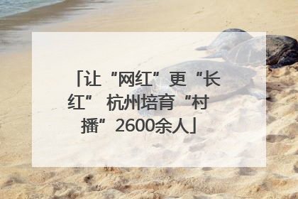 让“网红”更“长红” 杭州培育“村播”2600余人