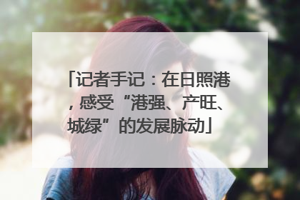 记者手记：在日照港，感受“港强、产旺、城绿”的发展脉动