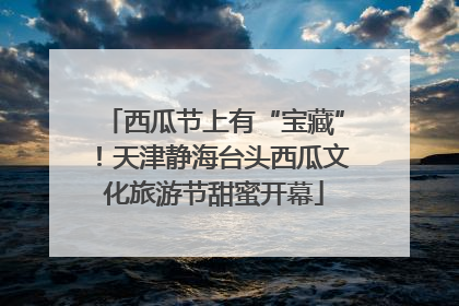 西瓜节上有“宝藏”！天津静海台头西瓜文化旅游节甜蜜开幕
