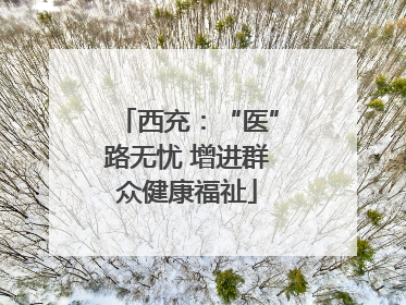 西充：“医”路无忧 增进群众健康福祉