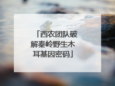 西农团队破解秦岭野生木耳基因密码
