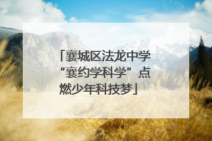 襄城区法龙中学“襄约学科学”点燃少年科技梦