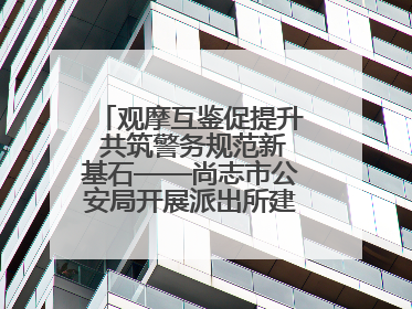 观摩互鉴促提升 共筑警务规范新基石——尚志市公安局开展派出所建设拉动观摩活动