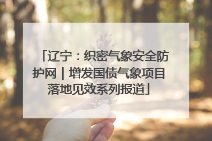 辽宁：织密气象安全防护网｜增发国债气象项目落地见效系列报道