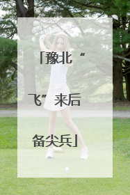 豫北“飞”来后备尖兵