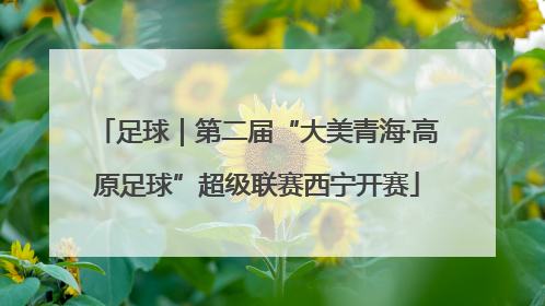 足球｜第二届“大美青海·高原足球”超级联赛西宁开赛