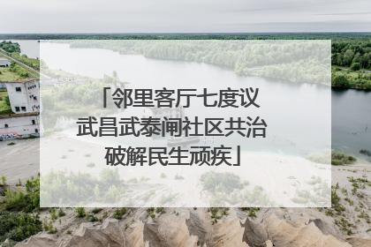 邻里客厅七度议 武昌武泰闸社区共治破解民生顽疾