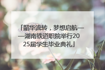 韶华流转，梦想启航——湖南铁道职院举行2025届学生毕业典礼