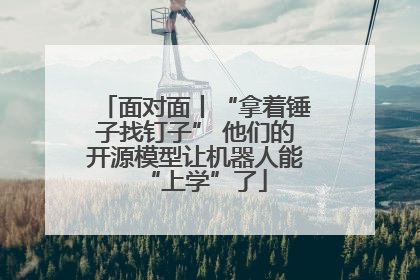 面对面丨“拿着锤子找钉子” 他们的开源模型让机器人能“上学”了