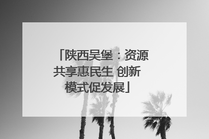 陕西吴堡：资源共享惠民生 创新模式促发展